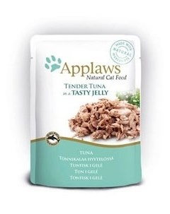 Паучи Cat pouch tuna wholemeat in jelly Кусочки тунца в желе для кошек 70 г Тунец в желе Applaws