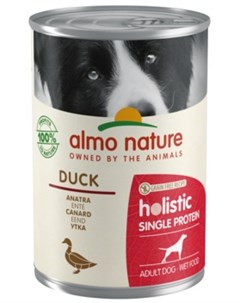 Консервы Holistic Wet Dog Digestive help Single Protein Duck монобелковый рацион с уткой для собак с Almo nature