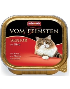 Консервы Vom Feinsten Senior для кошек старше 7 лет 100 г 100 г Говядина Animonda