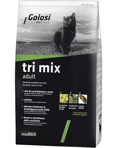 Сухой корм Tri Mix Adult для кошек 400 г Golosi