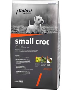 Сухой корм Small Croc Mini с Курицей и Рисом для взрослых собак мелких пород 2 кг Курица и рис Golosi