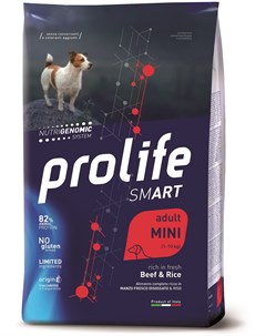 Сухой корм Smart Adult Mini говядина и рис для собак мелких пород 600 г Говядина и Рис Prolife