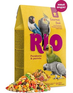 Корм гурмэ для средних и крупных попугаев 250 г Фрукты Rio