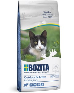 Сухой корм Outdoor Active для взрослых и молодых кошек ведущих активный образ жизни 2 кг Bozita