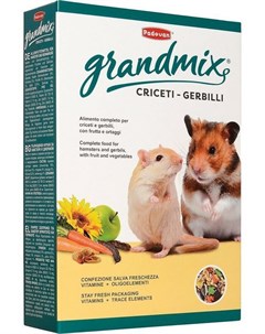 Корм Grandmix Criceti Gerbilli для хомяков и мышей 400 г Padovan