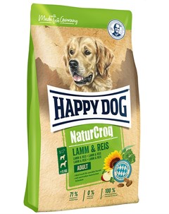 Сухой корм NaturCroq для собак 15 кг Ягненок рис Happy dog
