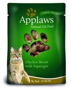 Паучи Cat Chicken Asparagus pouch с Курицей и Спаржей для кошек 70 г Курица и спаржа Applaws