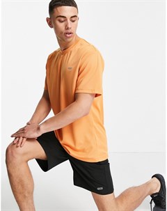 Оранжевая спортивная футболка свободного кроя из быстросохнущей ткани Asos 4505