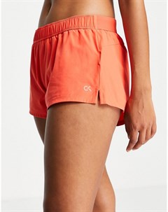 Оранжевые спортивные шорты от комплекта Calvin klein performance