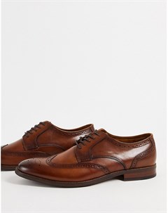 Светло коричневые туфли оксфорды на шнуровке из гладкой кожи Aldo