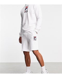 Белая футболка с прямоугольным логотипом эксклюзивно для ASOS Fila