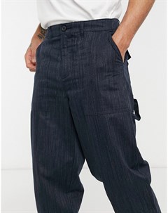 Широкие брюки в рабочем стиле из фактурного материала Asos design
