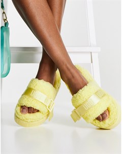 Желтые сандалии на плоской подошве Fluffita Ugg