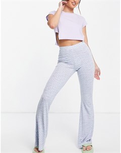 Расклешенные брюки с абстрактным зигзагообразным принтом Asos design