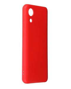 Чехол DF для Samsung Galaxy A03 Core Silicone Red sOriginal 33 Df-group