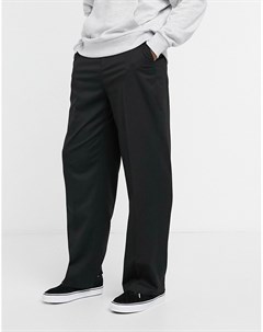 Черные широкие брюки Asos design