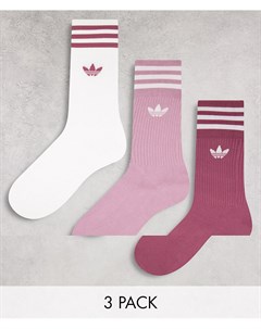 Набор из 3 пар носков малинового и других цветов adicolor Adidas originals