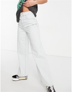 Белые свободные джинсы из смесового органического хлопка в винтажном стиле с мужским силуэтом и завы Asos design