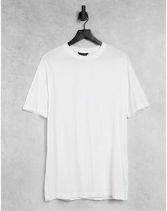 Белая футболка бойфренда New look