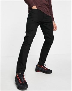 Черные зауженные эластичные джинсы из материала с органическим хлопком Topman