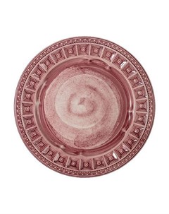 Тарелка закусочная Augusta розовая d 22 см Matceramica