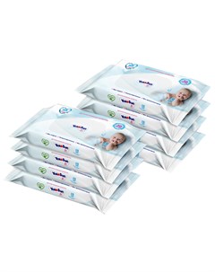 Детские влажные салфетки Megabox универсальные 8 упаковок по 18 шт TM Yokosun