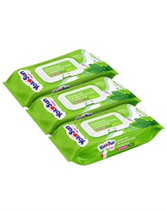 Детские влажные салфетки Megabox Eco 3 упаковки по 100 шт TM Yokosun