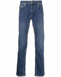 Прямые джинсы с вышитым логотипом Versace jeans couture