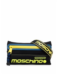 Поясная сумка с тисненым логотипом Moschino