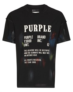 Футболка с принтом Purple brand