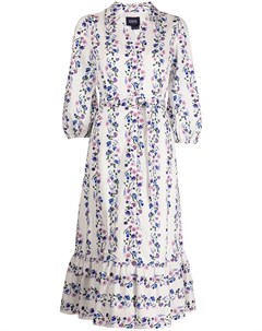Платье рубашка с цветочным принтом Marchesa notte