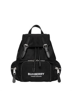 Черный рюкзак с ремешками Burberry