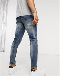 Узкие джинсы с эффектом поношенности D Staq 3D G-star