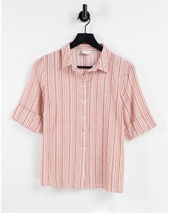 Рубашка в розовую полоску от комплекта Vila