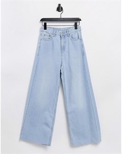 Выбеленные джинсы до щиколотки с завышенной талией и необработанным краем штанин Dr denim