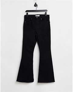 Расклешенные джинсы черного цвета Jamie Topshop