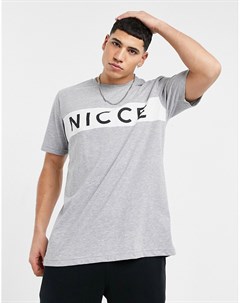 Серая футболка для дома со вставкой Nicce