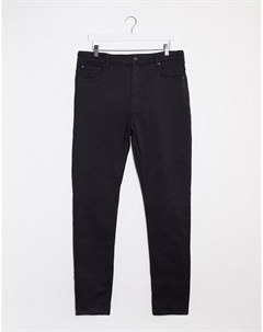 Черные джинсы скинни с завышенной талией Weekday