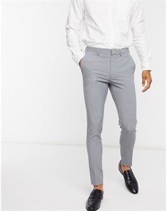 Серые супероблегающие брюки Asos design
