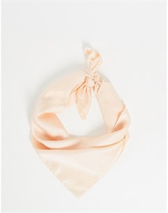 Пудрово розовый атласный шарф для сна Kitsch