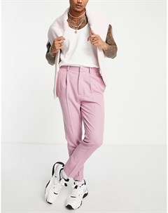 Тускло розовые суженные книзу брюки в строгом стиле Asos design