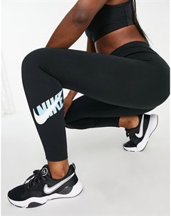 Черные леггинсы с логотипом Icon Clash Dri Fit Nike training