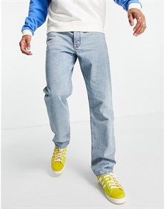Голубые джинсы прямого кроя в винтажном стиле Asos design