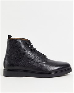 Черные ботинки из фактурной кожи H by hudson