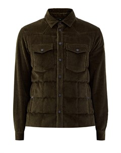 Утепленная куртка рубашка Gelt из бархатистого вельвета Moncler