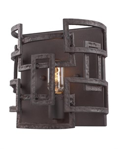 Настенный светильник черный 24x24 см Loft