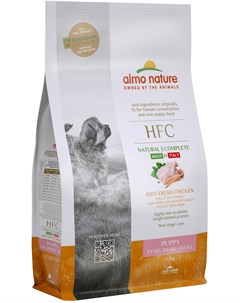 Сухой корм HFC со свежей курицей для щенков карликовых и мелких пород 1 2 кг Курица Almo nature