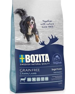 Сухой корм Grain Free Lamb для взрослых собак 1 1 кг Ягненок Bozita