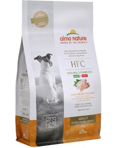 Сухой корм HFC со свежей курицей для взрослых собак карликовых и мелких пород 1 2 кг Курица Almo nature