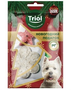 Лакомство New Year Подарок снеговика для собак 65 г Говядина Триол